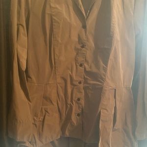 pleated raincoat